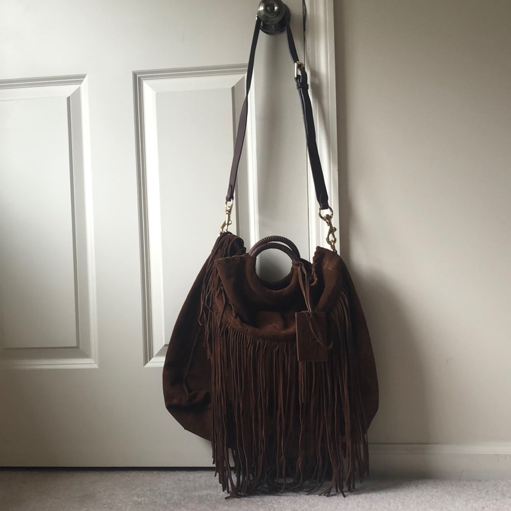 NWT Polo Ralph Lauren Fringe Handbag